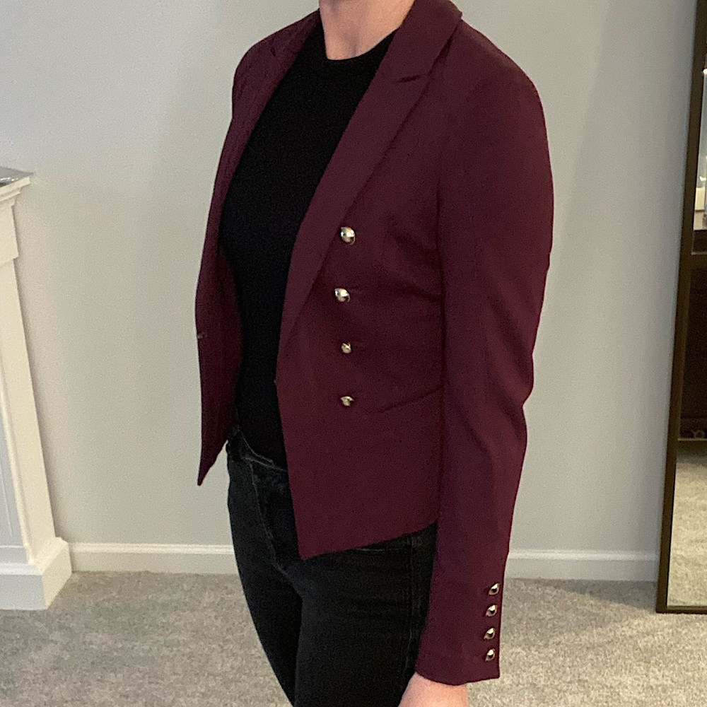 White House Black Market WHBM Blazer Jacket Coat Size 00